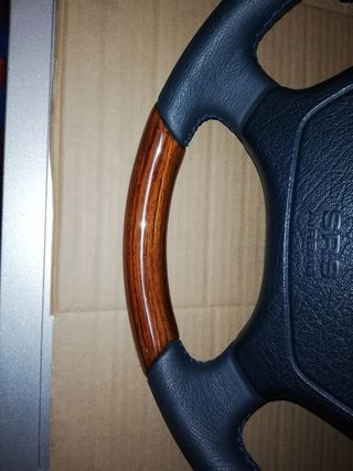 Volante madera y cuero Mercedes w124