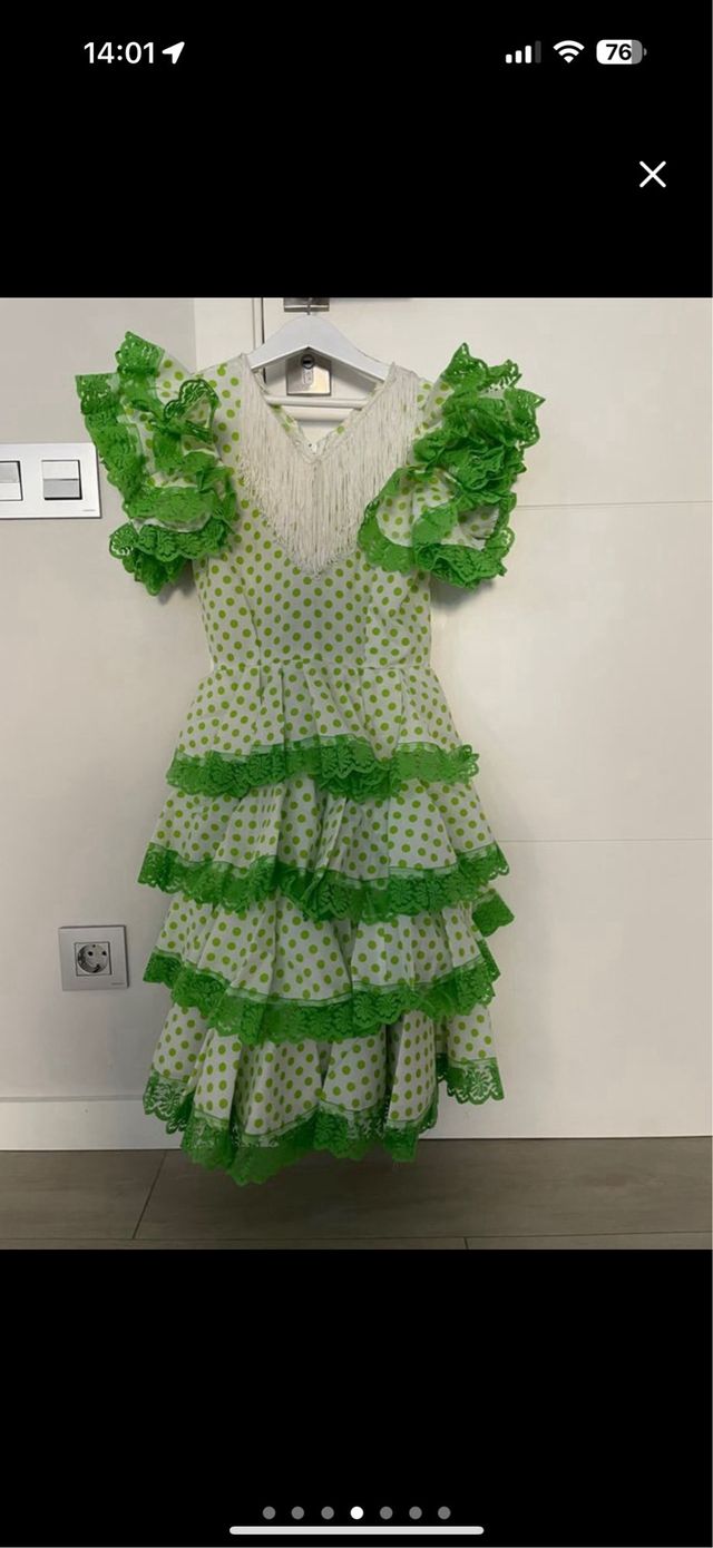 Vestido disfraz sevillana talla 5 años