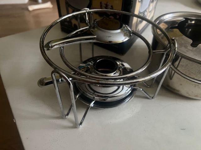 Fondue set aceró inoxidable
