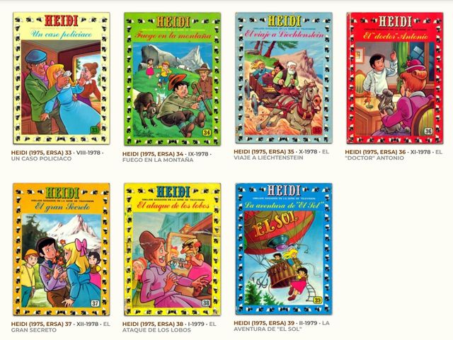 Colección Completa 39 Tebeos Heidi 1ªEdición