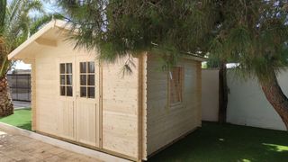 CASA O ESTUDIO DE MADERA PARA JARDÍN 3.55x2.74M
