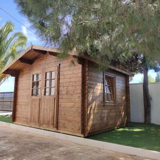 CASA O ESTUDIO DE MADERA PARA JARDÍN 3.55x2.74M