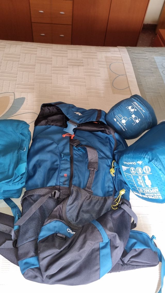 pack de acampada