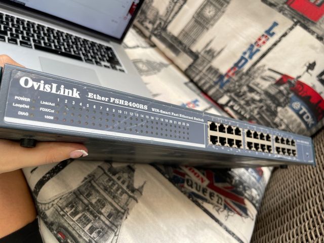 Base-tx ethernet Switch 24 puertos