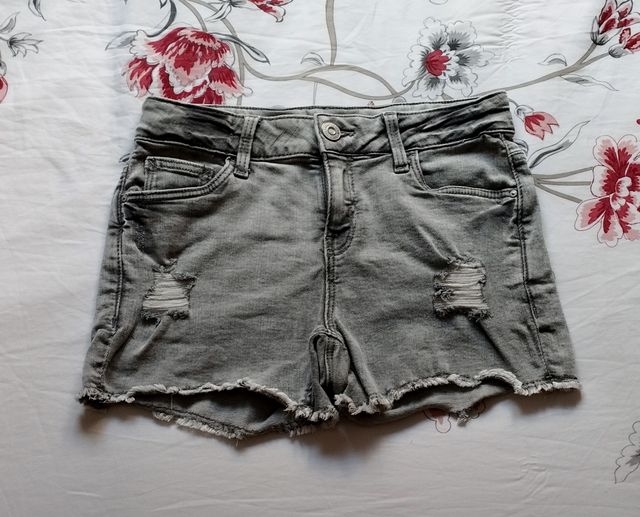 Pantalón corto negro degradado