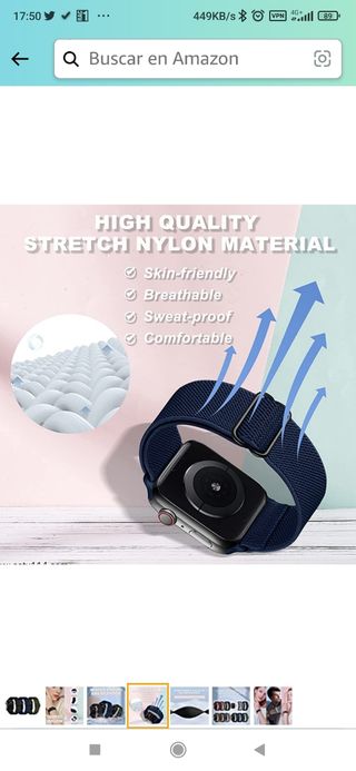 Correa Compatible con Apple Watch Series 8 41mm, p