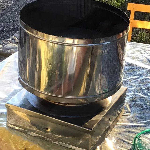 Coperchio Per Foro Camino In Acciaio Inox 200 Mm - Antivento E Antiratto Per Tubi - Foto 7