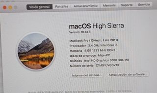 Macbook Pro 13 late 2011