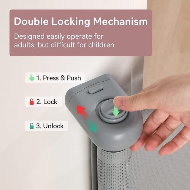 Puerta seguridad bebe precintado