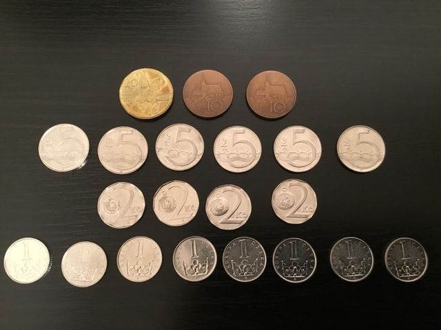 Lote de monedas coronas República Checa