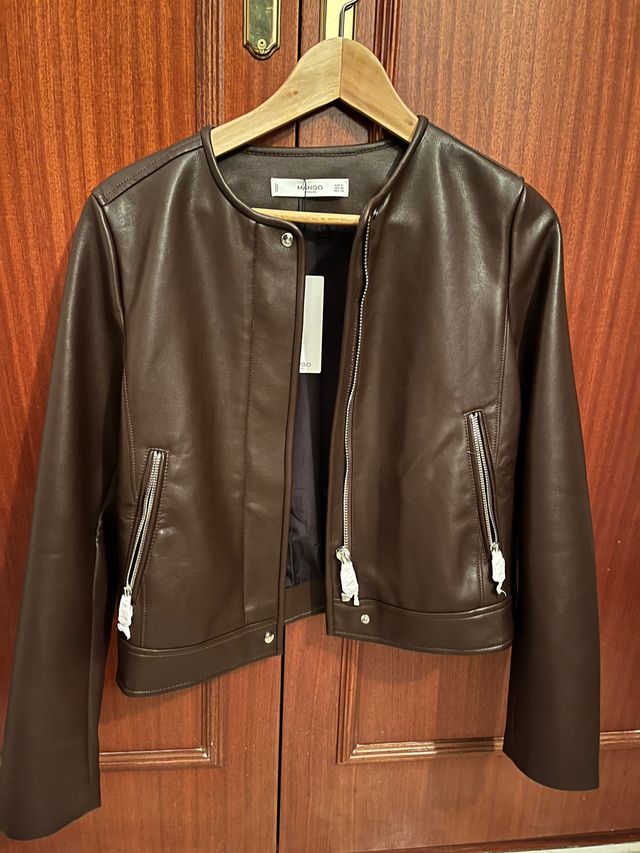 Cazadora marrón Mango - ¡A estrenar!