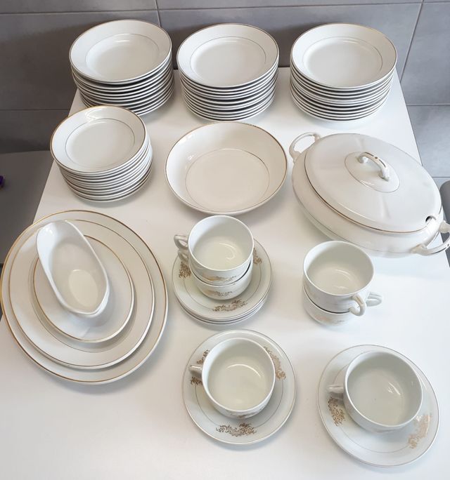 Vajilla completa San Claudio Sello verde