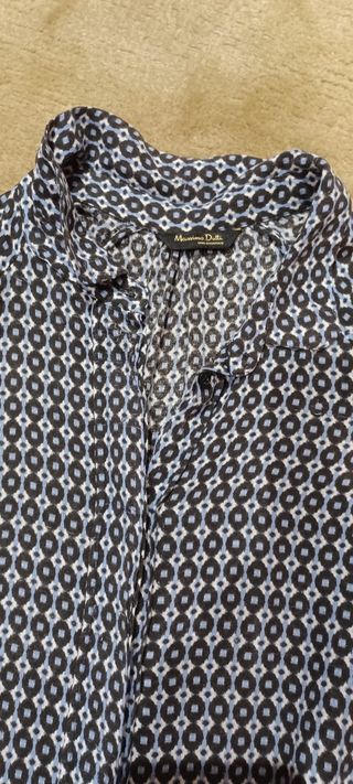Camisa azul Massimo Dutti