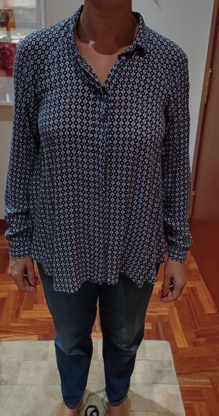 Camisa azul Massimo Dutti