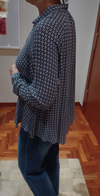 Camisa azul Massimo Dutti