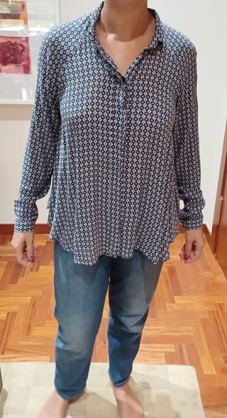 Camisa azul Massimo Dutti