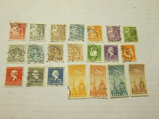 FRANCOBOLLI DANIMARCA ANNO 1933 AL 1935 COLLEZIONE