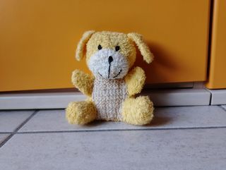 Peluche orsetto / cagnolino giallo 