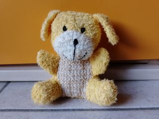 Peluche orsetto / cagnolino giallo 