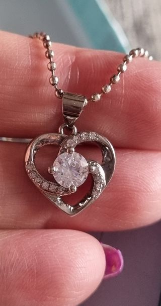 Oferta Colgante corazón plata de ley 925 