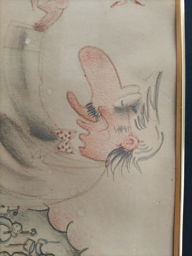 Dibujo original Xavier Cugat