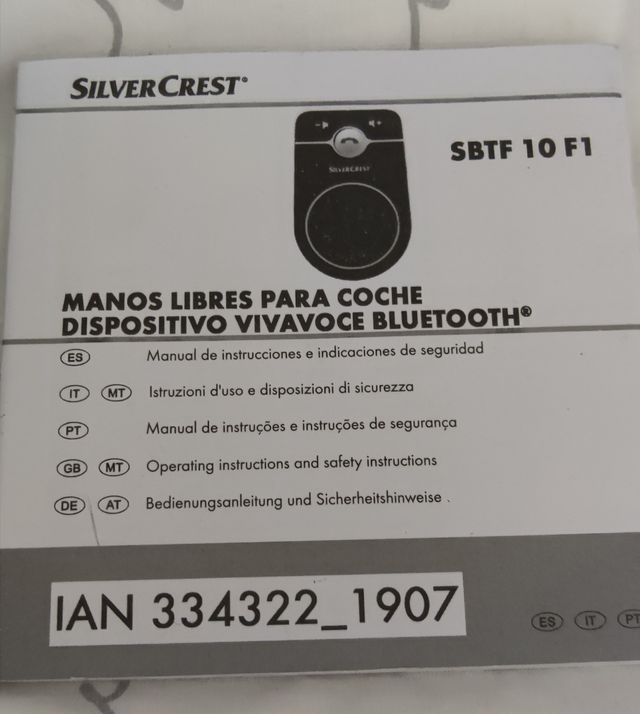 Manos libres para coche con Bluetooth