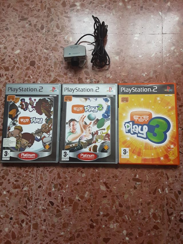 Pack de juegos EyeToy 1, 2 y 3 y cámara de PS2