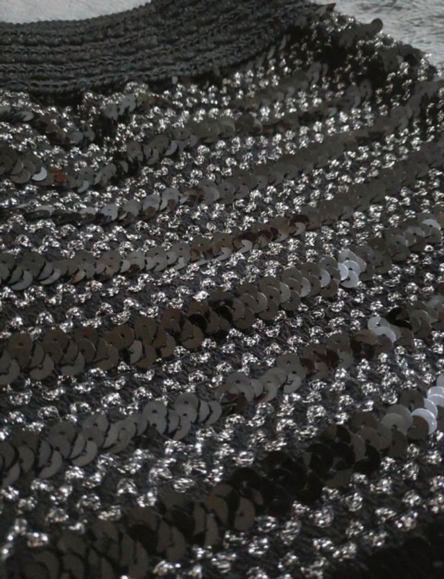 Short lentejuelas brillo negro