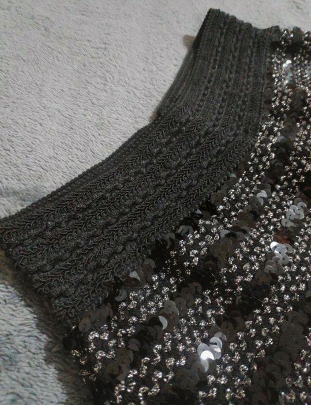 Short lentejuelas brillo negro