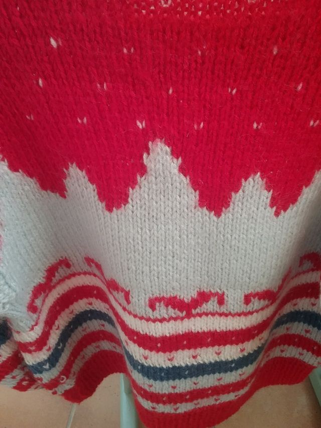 jersei navideño xs hay medida,lana hecho a mano