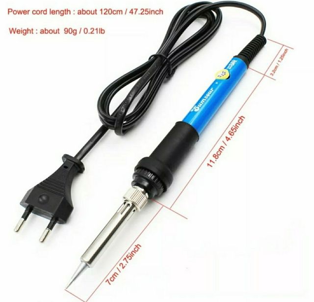 Soldador de Estaño 220v Temp Regulable NUEVO 60W