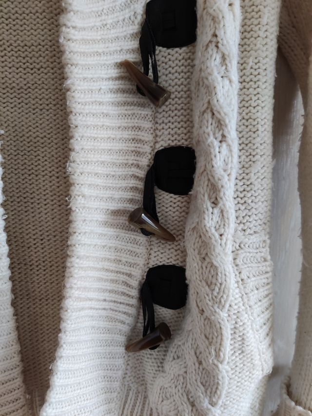 Chaqueta cardigan blanca