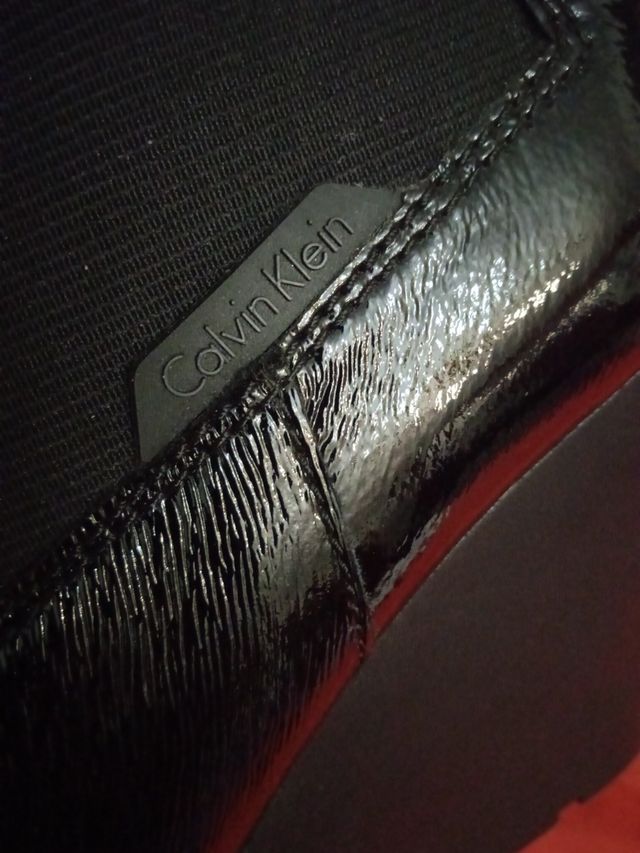 botines piel en charol