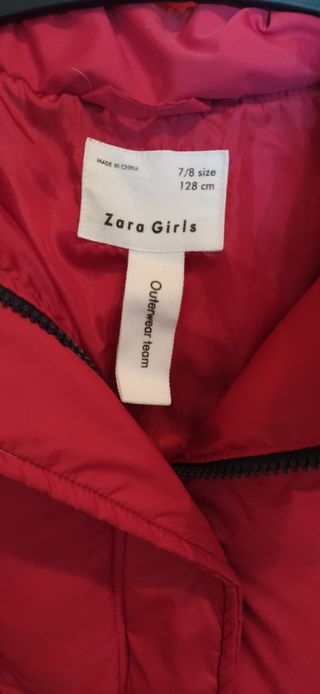 Cazadora niña roja 7/8 años 