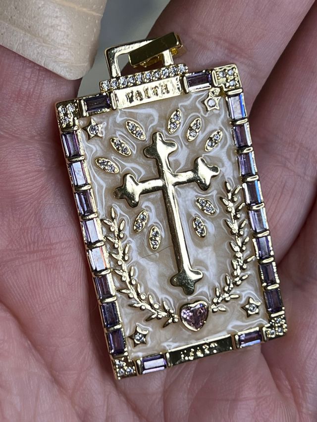 Colgante Cruz Bisutería