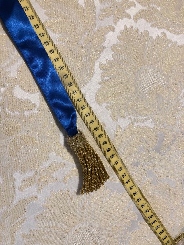 Fajín raso azul Virgen