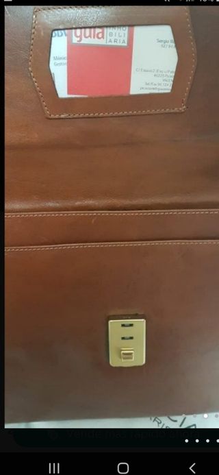 Cartera portafolios Balenciaga piel