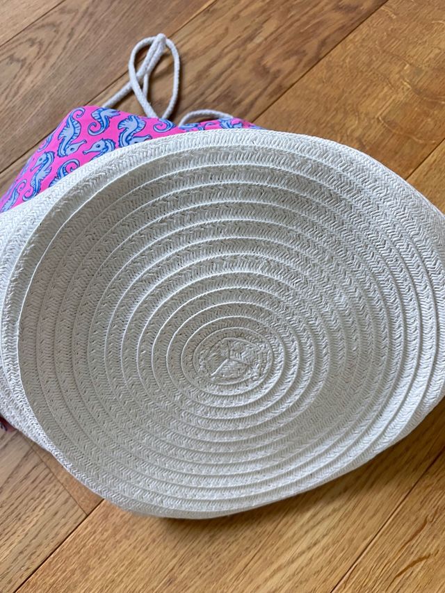 Bolsa de playa niña con etiquetas