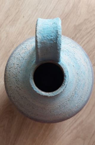 Precioso jarrón ceramica artistica con sello 