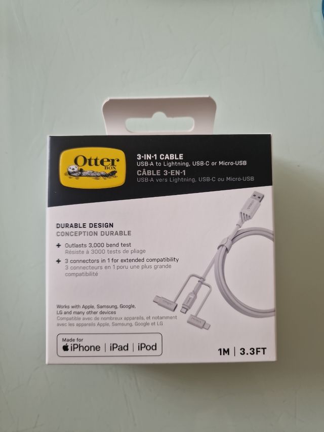 Cavo USB Otterbox 1 con 3 connettori