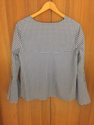 Blusa Zara estampado vichy 