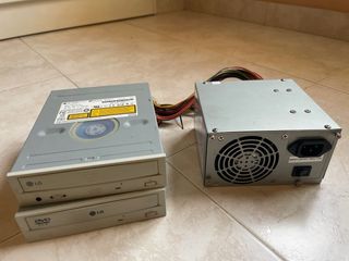 DVD LG y Fuente de alimentación 