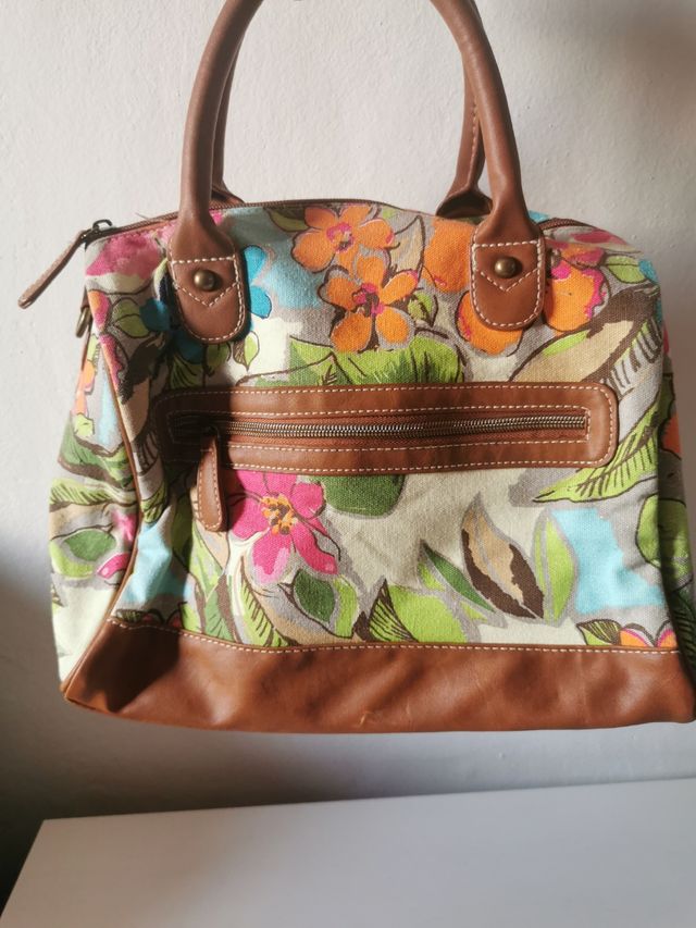 Borsa floreale ecopelle Deichmann