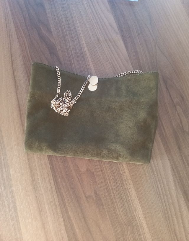 Bolso de piel verde