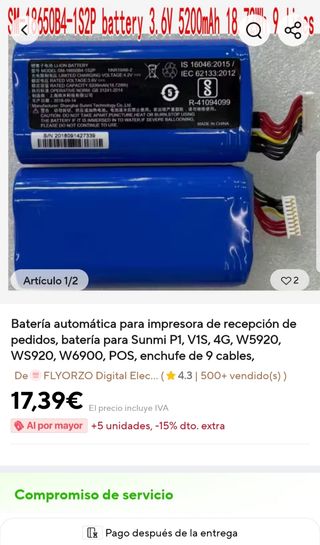 Terminal de pago inalámbrico W5920 POS System