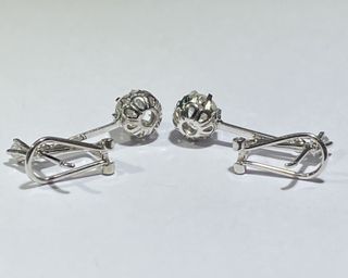 Pendientes de oro con diamantes