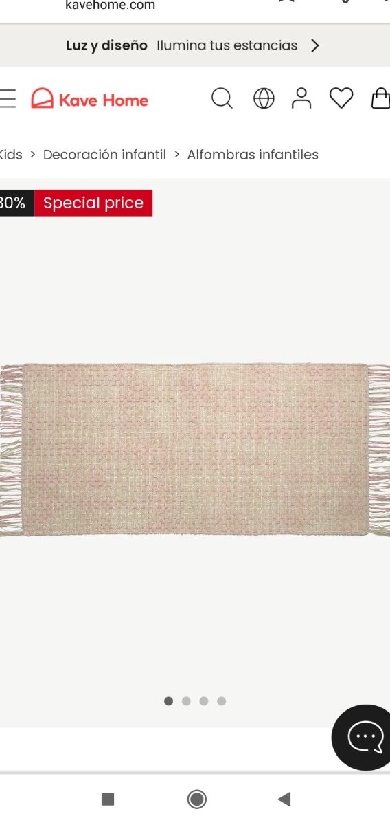 KAVEHOME Alfombra algodón orgánico