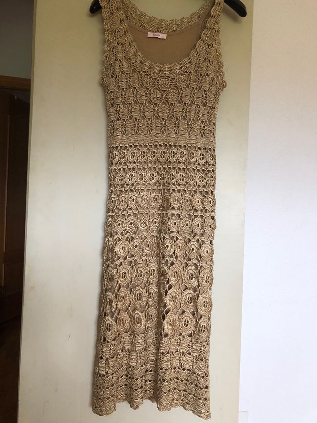 Vestido Laurel dorado