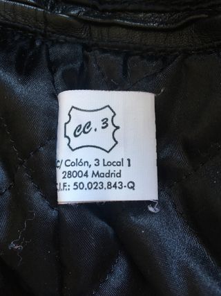 Cazadora de cuero talla M