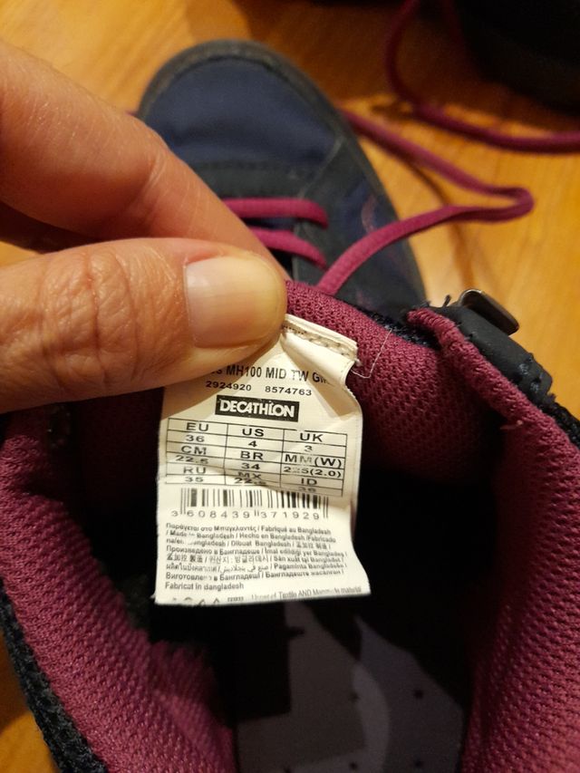 Botas de montaña T.36